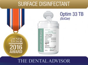 Șervețele dezinfectante Optim - Produs premiat Dental Advisor